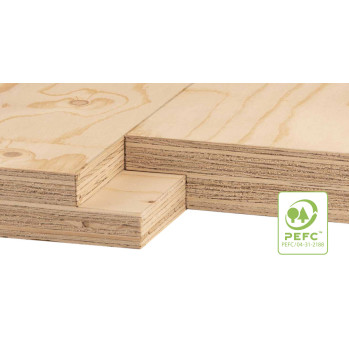 Furnierschichtholz Kerto® LVL Q, Stufenfalzplatte