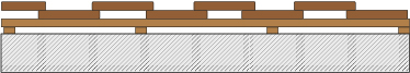 Vertikale Holzfassade