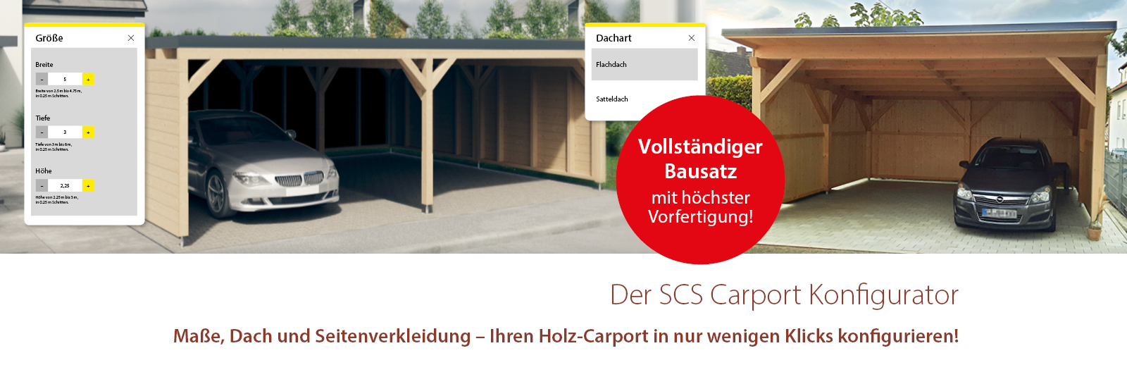 SCS Carport Konfigurator